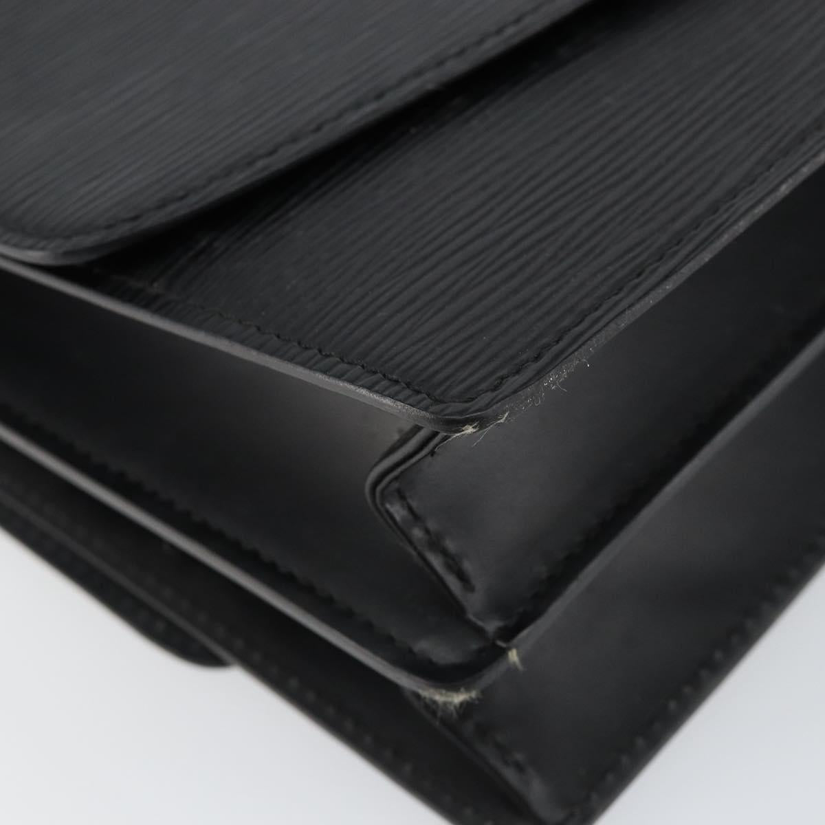 LOUIS VUITTON Epi Grenel Shoulder Bag Black M52362 LV Auth ep11101