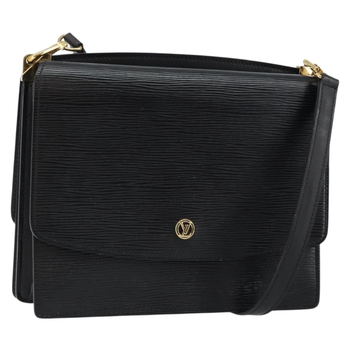 LOUIS VUITTON Epi Grenel Shoulder Bag Black M52362 LV Auth ep11101