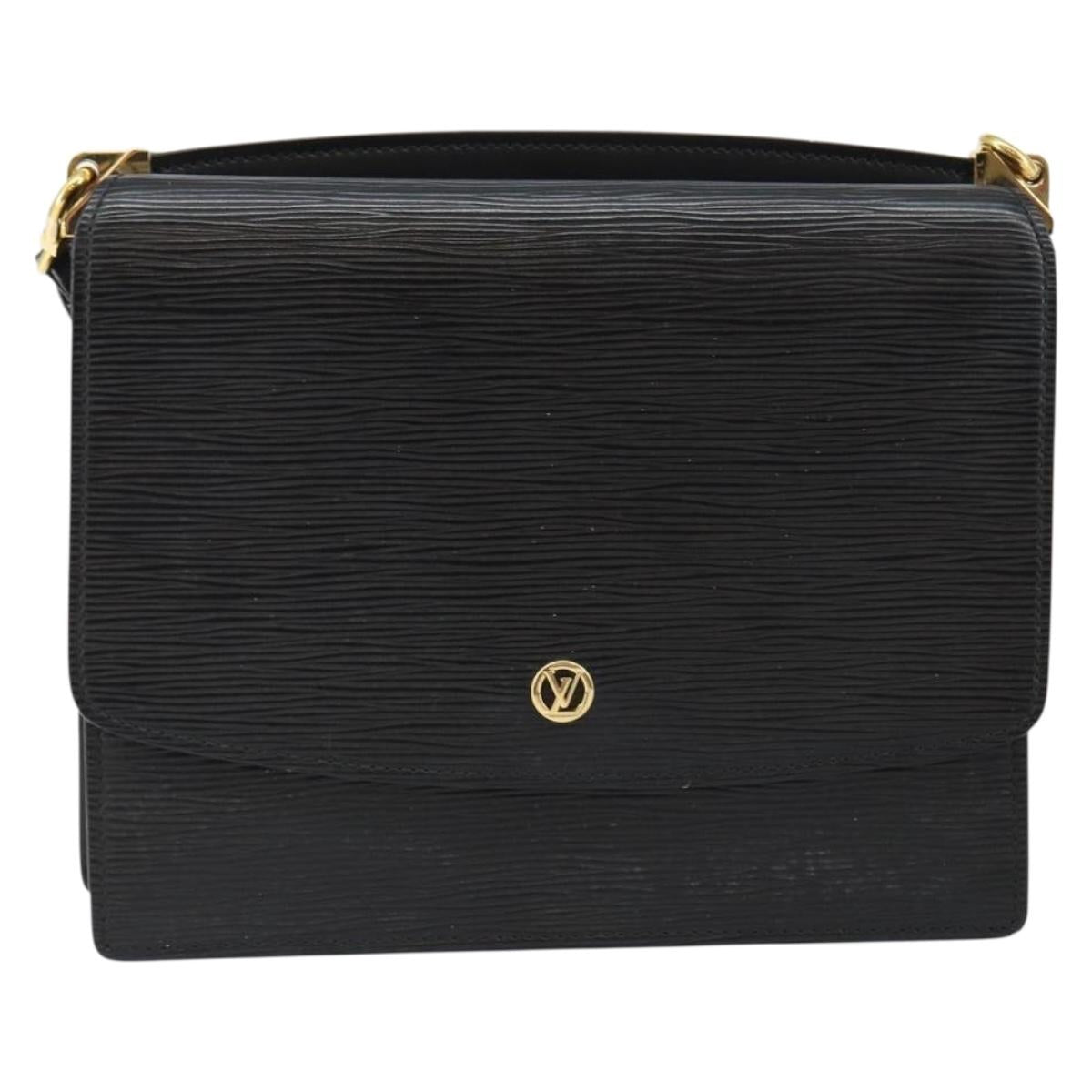 LOUIS VUITTON Epi Grenel Shoulder Bag Black M52362 LV Auth ep11101