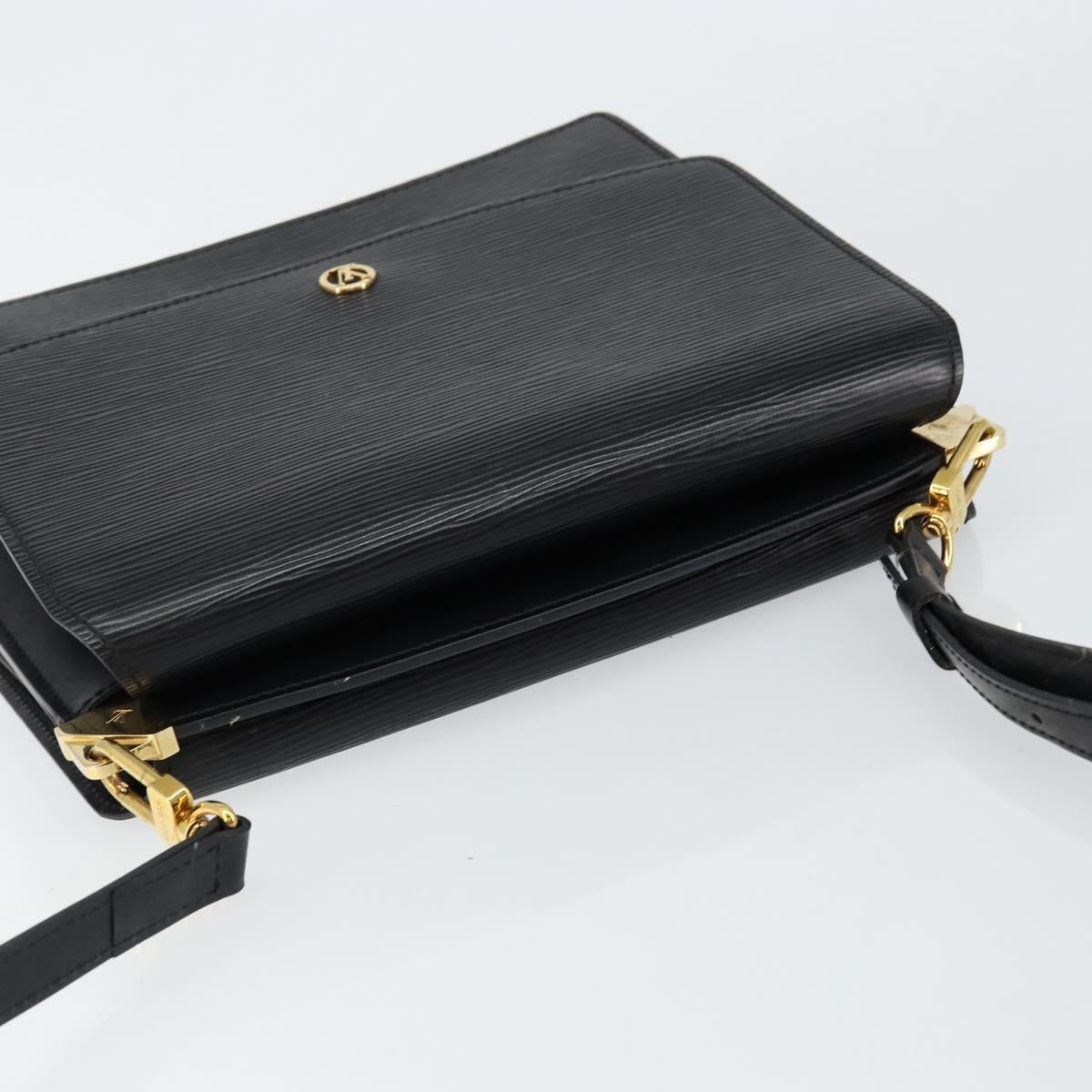 LOUIS VUITTON Epi Grenel Shoulder Bag Black M52362 LV Auth ep11101