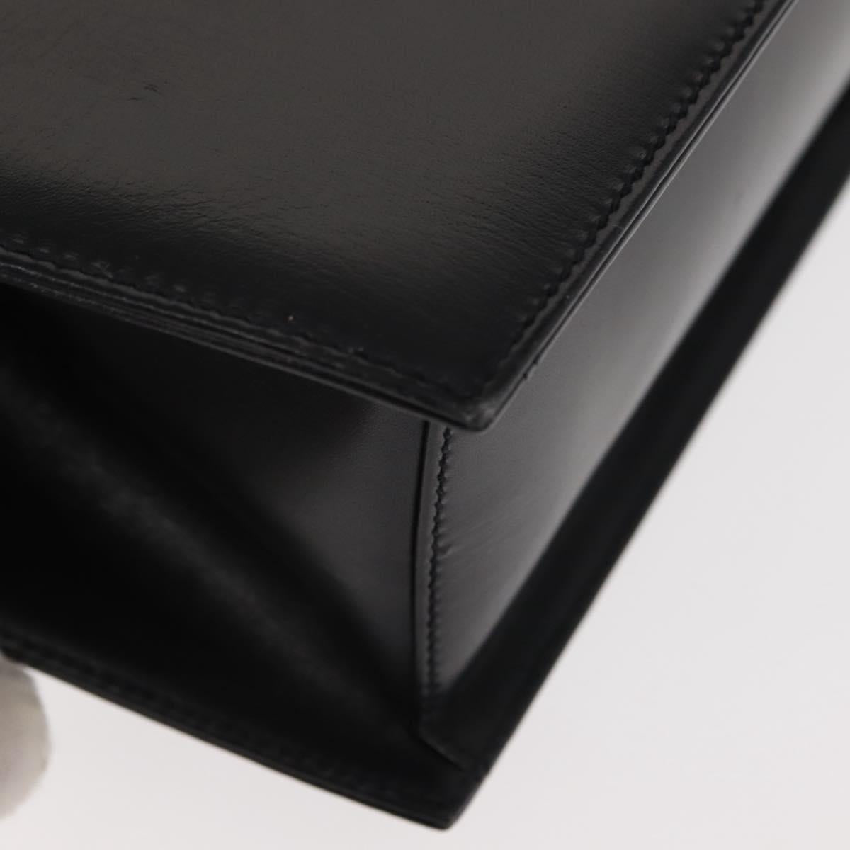 TIFFANY&Co. Shoulder Bag Leather Black Auth ep11103