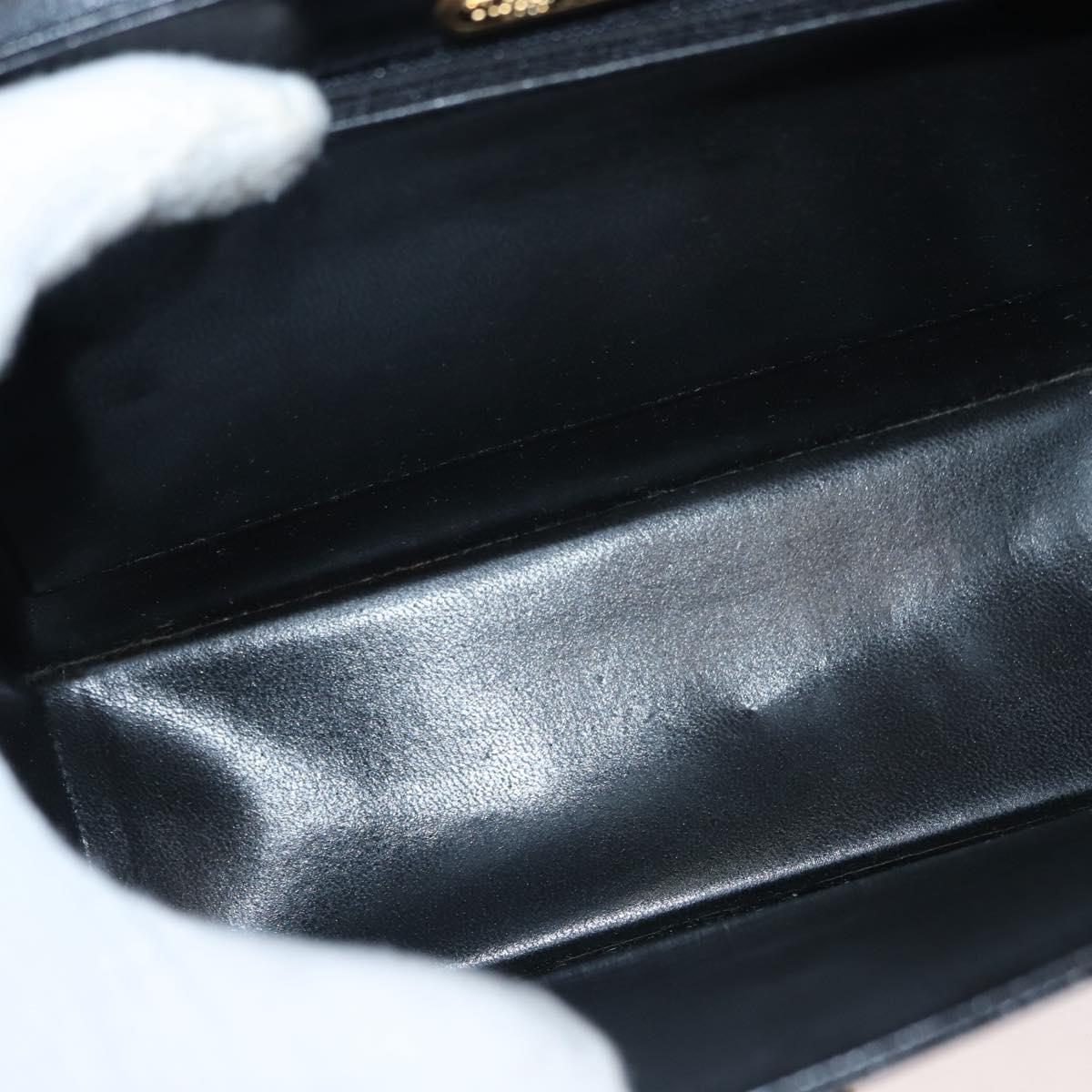 TIFFANY&Co. Shoulder Bag Leather Black Auth ep11103