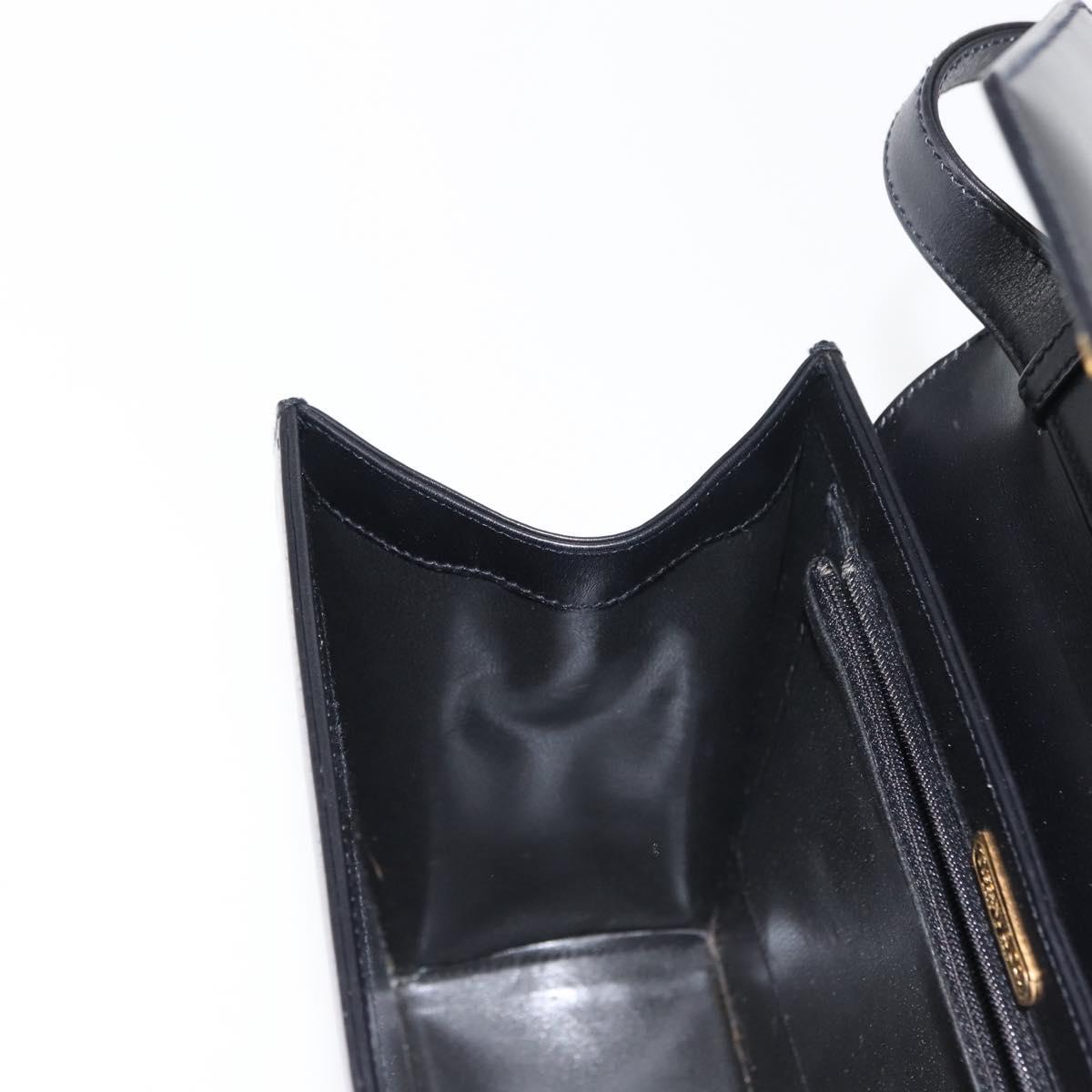 TIFFANY&Co. Shoulder Bag Leather Black Auth ep11103