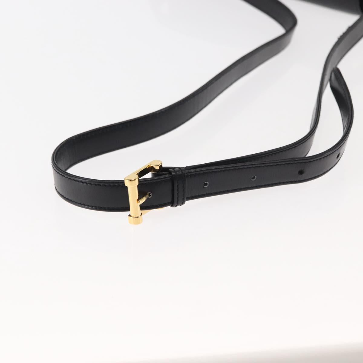 TIFFANY&Co. Shoulder Bag Leather Black Auth ep11103