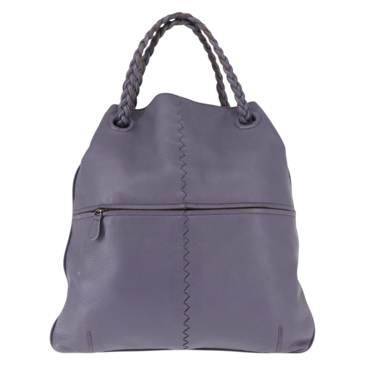 BOTTEGA VENETA Hand Bag Leather Purple 147716 Auth ep11106