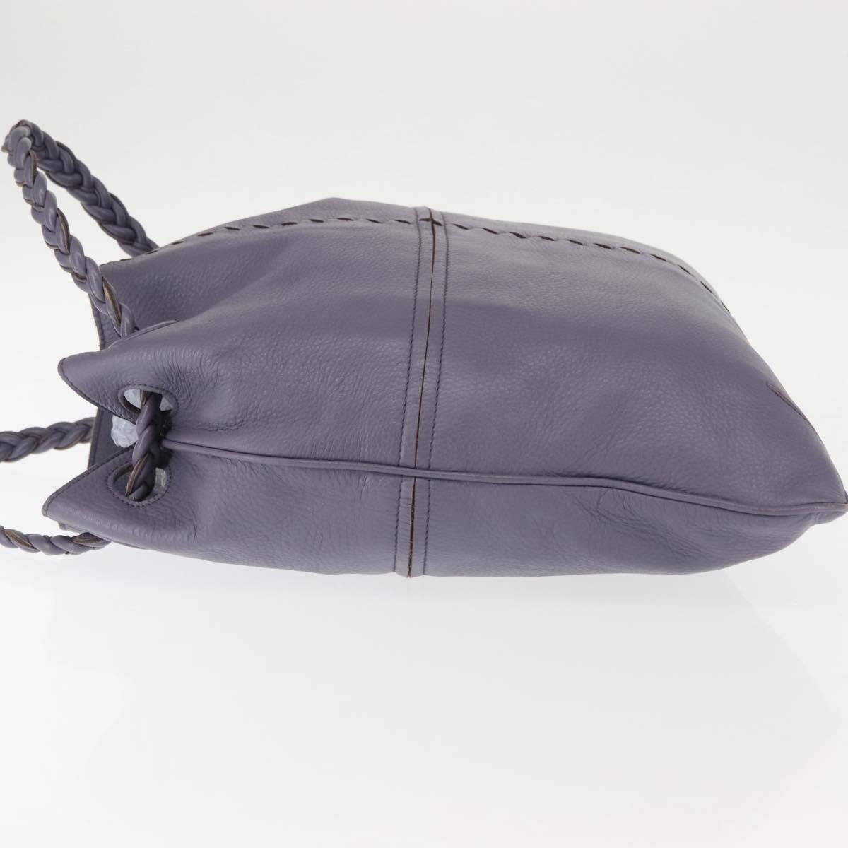 BOTTEGA VENETA Hand Bag Leather Purple 147716 Auth ep11106