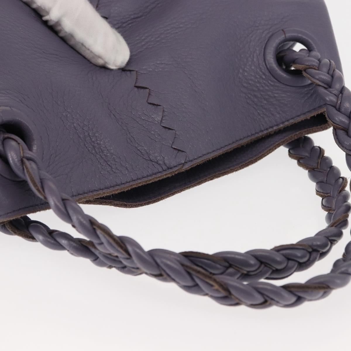 BOTTEGA VENETA Hand Bag Leather Purple 147716 Auth ep11106
