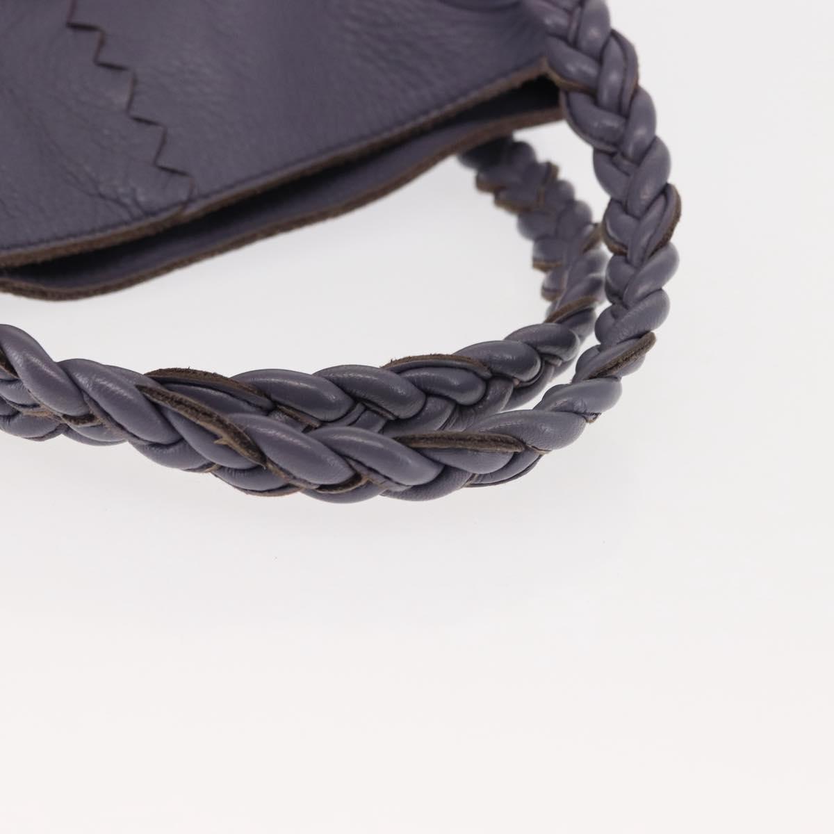BOTTEGA VENETA Hand Bag Leather Purple 147716 Auth ep11106