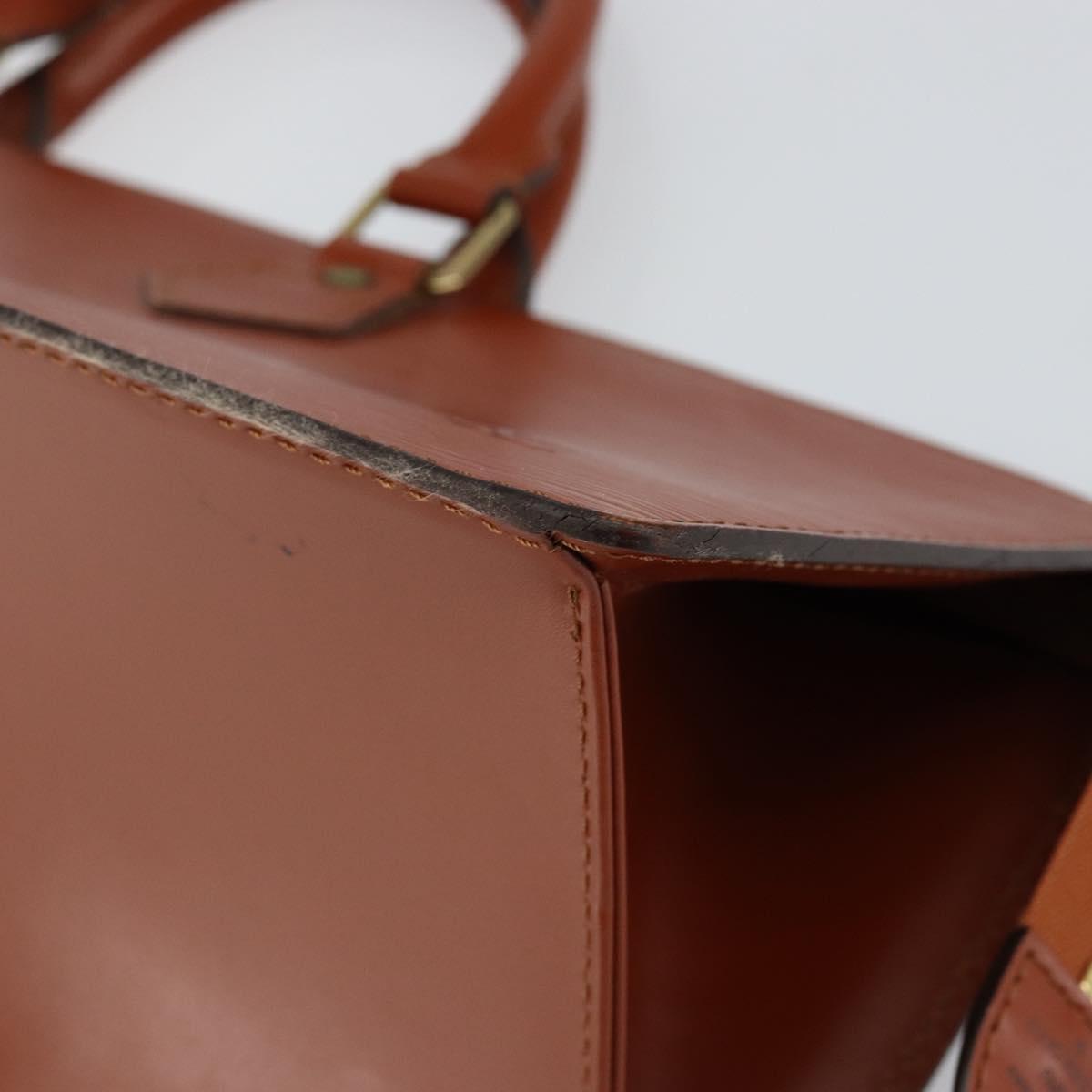 LOUIS VUITTON Epi Sac Triangle Hand Bag Brown M52093 LV Auth ep11113