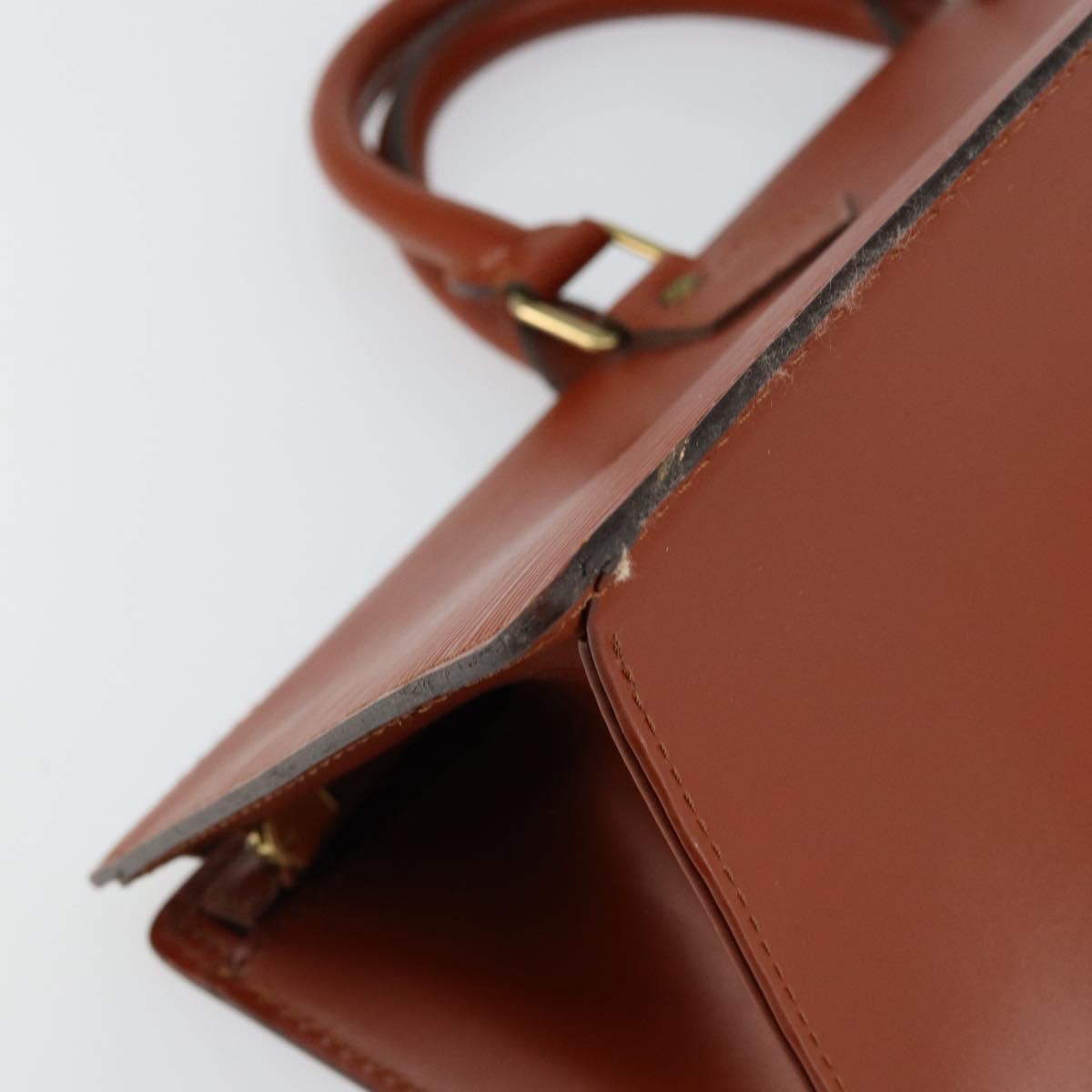 LOUIS VUITTON Epi Sac Triangle Hand Bag Brown M52093 LV Auth ep11113