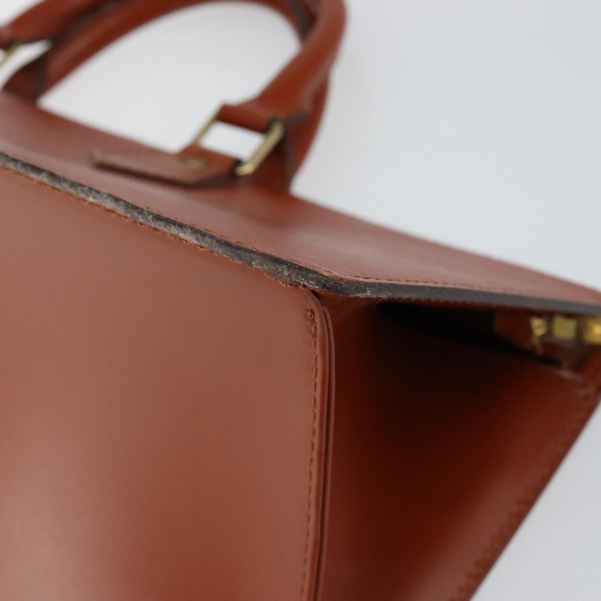 LOUIS VUITTON Epi Sac Triangle Hand Bag Brown M52093 LV Auth ep11113
