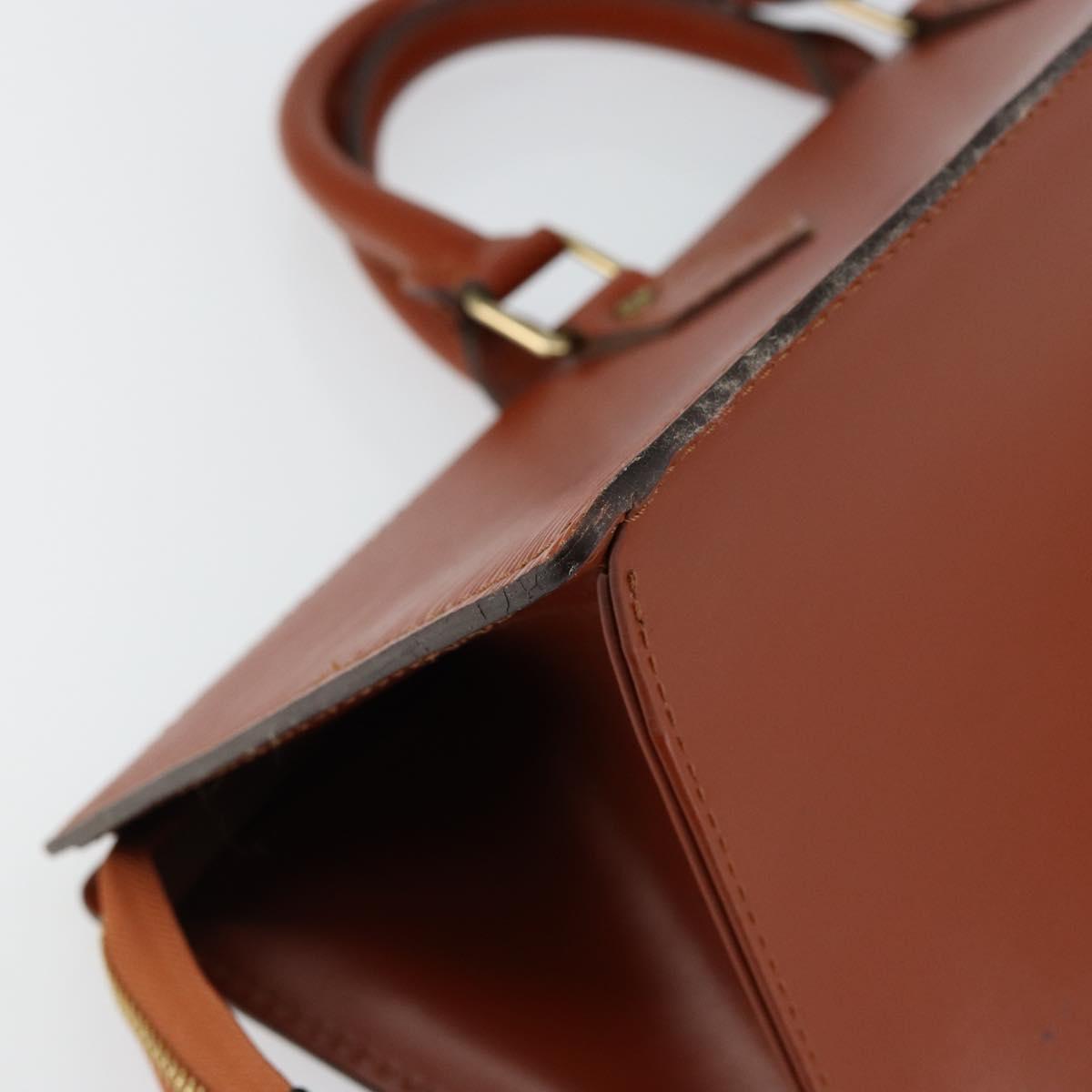 LOUIS VUITTON Epi Sac Triangle Hand Bag Brown M52093 LV Auth ep11113