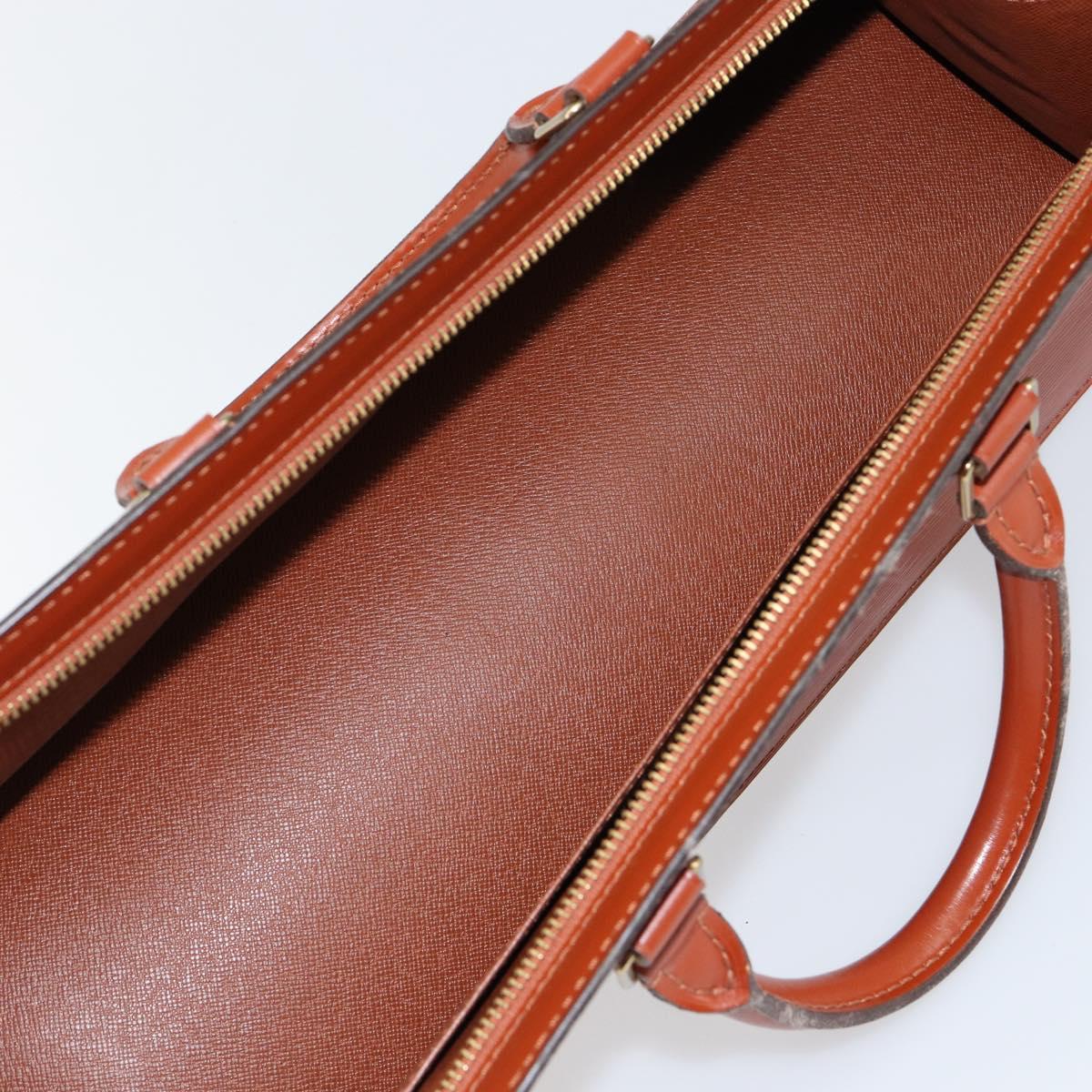 LOUIS VUITTON Epi Sac Triangle Hand Bag Brown M52093 LV Auth ep11113