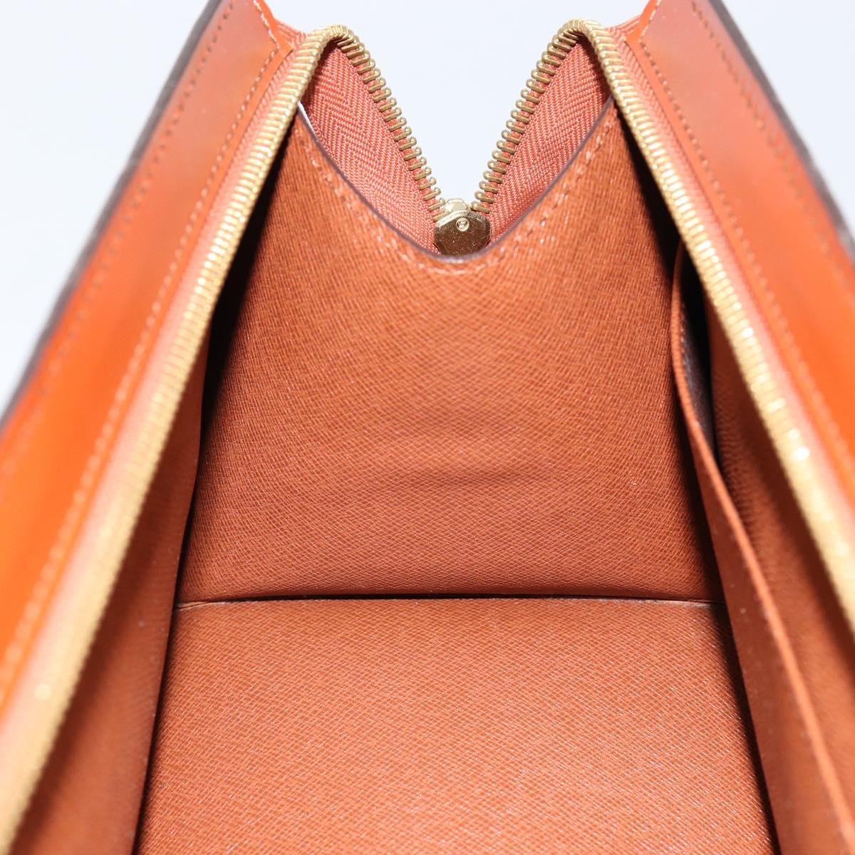 LOUIS VUITTON Epi Sac Triangle Hand Bag Brown M52093 LV Auth ep11113