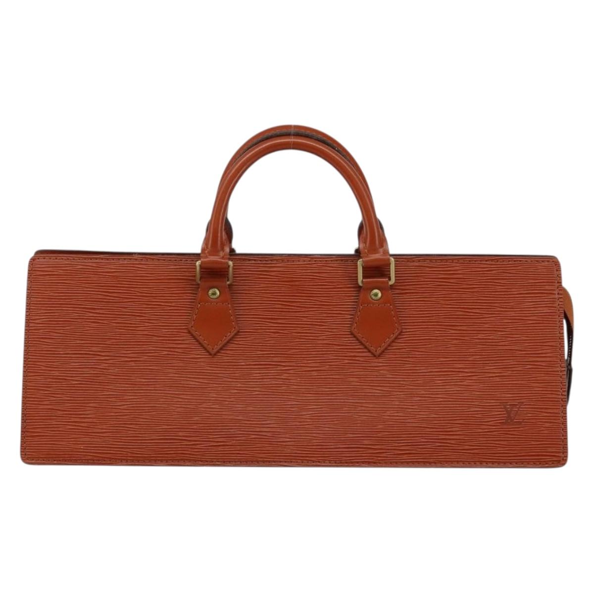 LOUIS VUITTON Epi Sac Triangle Hand Bag Brown M52093 LV Auth ep11113