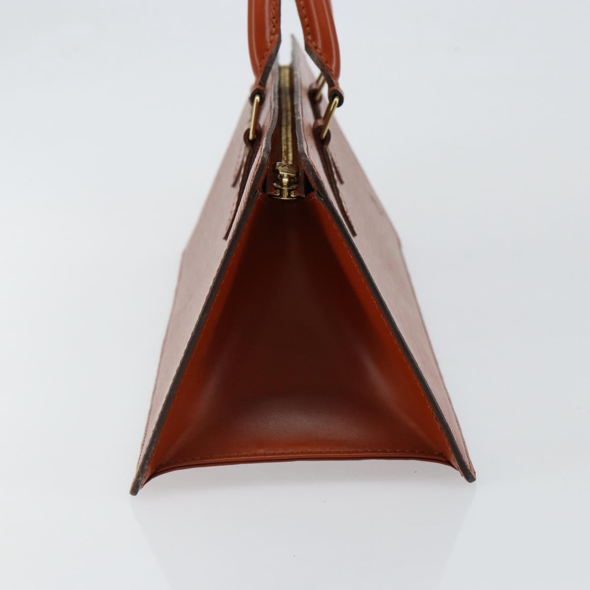 LOUIS VUITTON Epi Sac Triangle Hand Bag Brown M52093 LV Auth ep11113