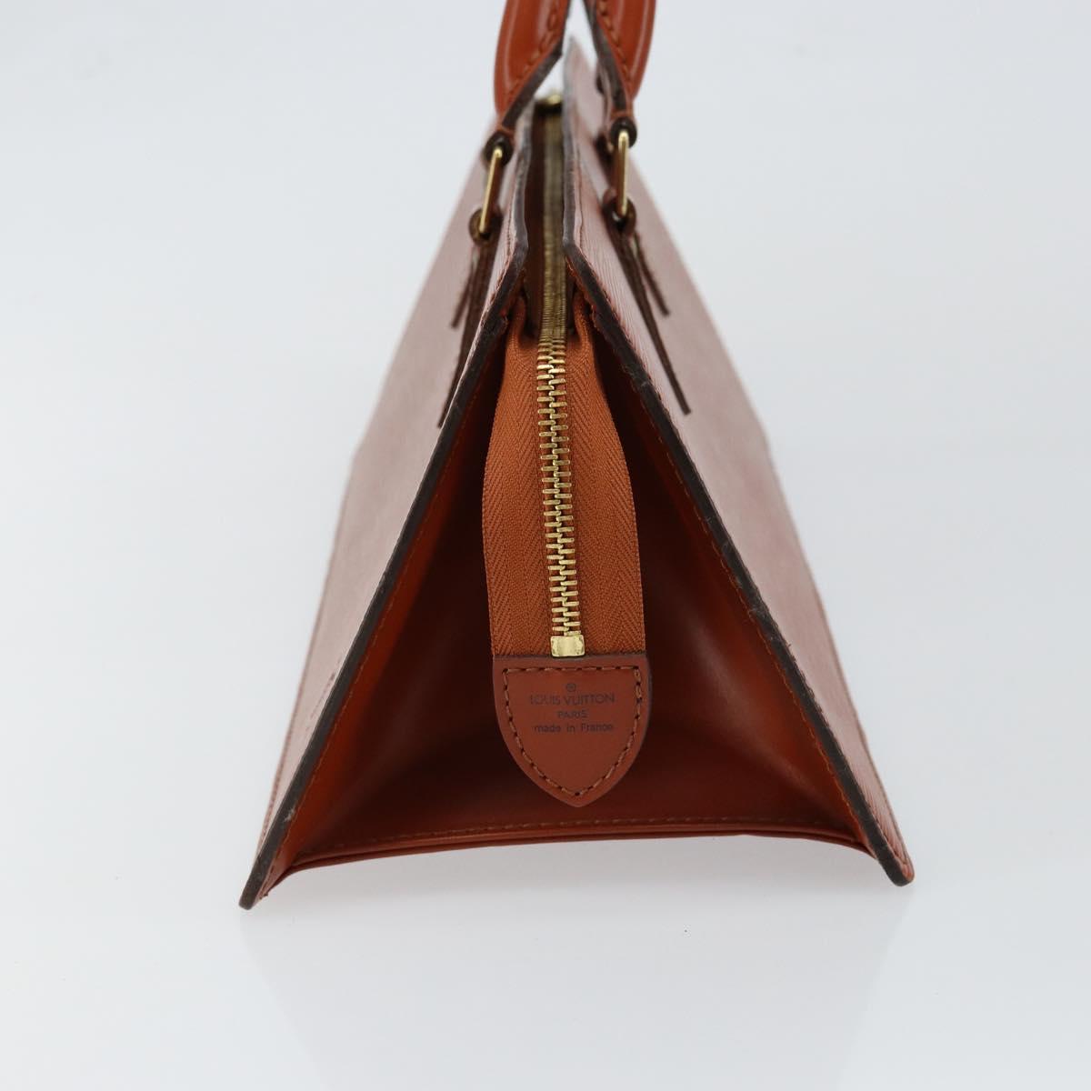 LOUIS VUITTON Epi Sac Triangle Hand Bag Brown M52093 LV Auth ep11113