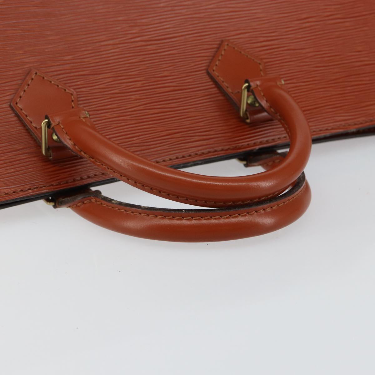 LOUIS VUITTON Epi Sac Triangle Hand Bag Brown M52093 LV Auth ep11113