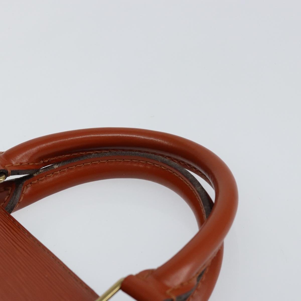 LOUIS VUITTON Epi Sac Triangle Hand Bag Brown M52093 LV Auth ep11113