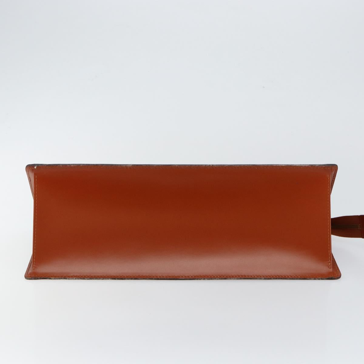 LOUIS VUITTON Epi Sac Triangle Hand Bag Brown M52093 LV Auth ep11113