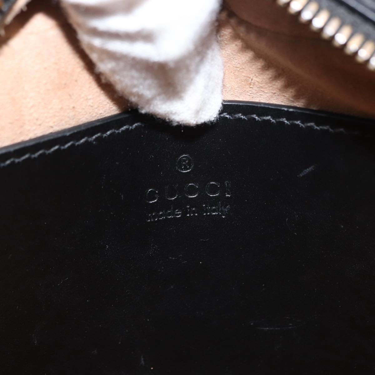 GUCCI GG Marmont Shoulder Bag Leather Black Gold 447632 Auth ep11116