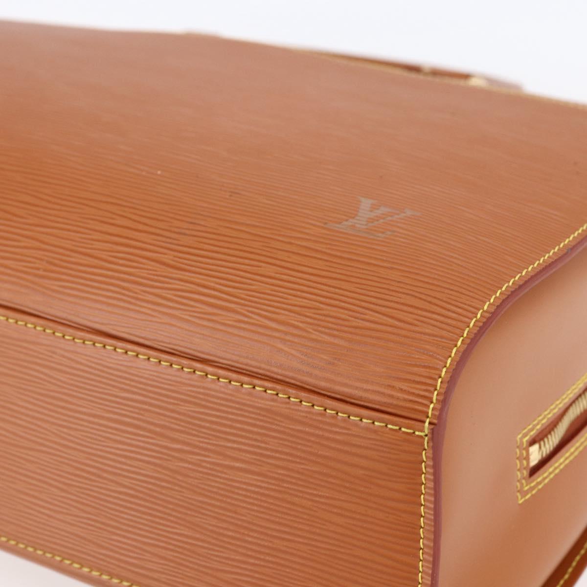 LOUIS VUITTON Epi Sorbonne Hand Bag Zipangu Gold M54518 LV Auth ep11124