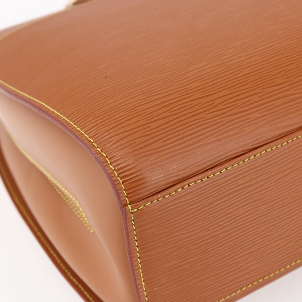 LOUIS VUITTON Epi Sorbonne Hand Bag Zipangu Gold M54518 LV Auth ep11124