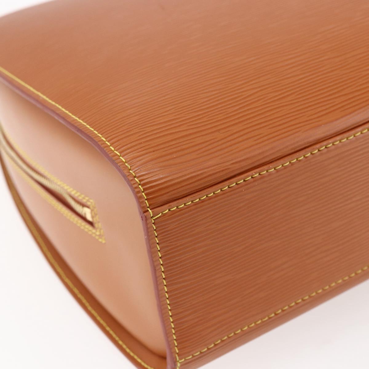 LOUIS VUITTON Epi Sorbonne Hand Bag Zipangu Gold M54518 LV Auth ep11124