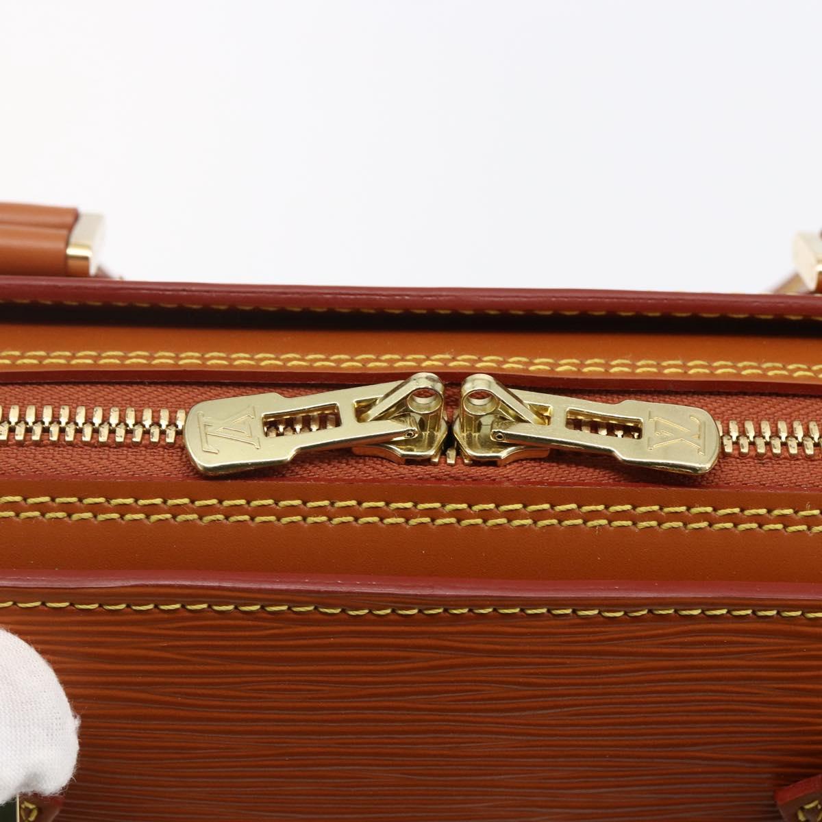 LOUIS VUITTON Epi Sorbonne Hand Bag Zipangu Gold M54518 LV Auth ep11124