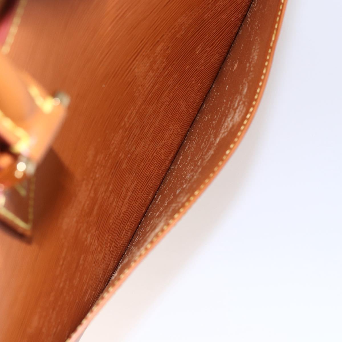 LOUIS VUITTON Epi Sorbonne Hand Bag Zipangu Gold M54518 LV Auth ep11124