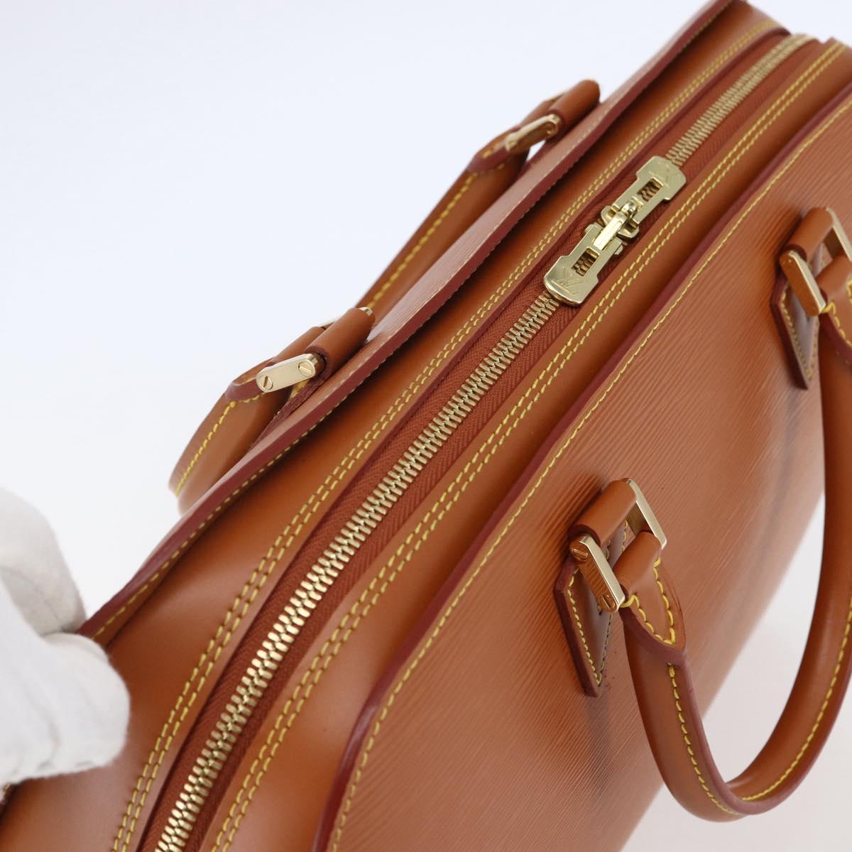 LOUIS VUITTON Epi Sorbonne Hand Bag Zipangu Gold M54518 LV Auth ep11124