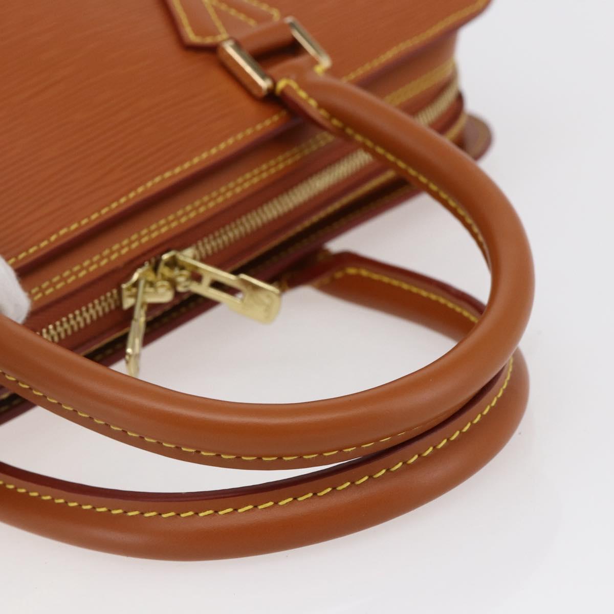 LOUIS VUITTON Epi Sorbonne Hand Bag Zipangu Gold M54518 LV Auth ep11124