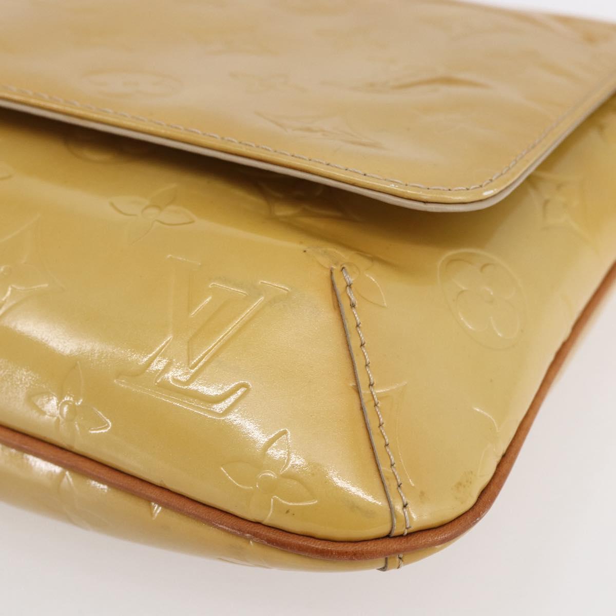 LOUIS VUITTON Monogram Vernis Thompson Street Bag Beige M91301 LV Auth ep11129