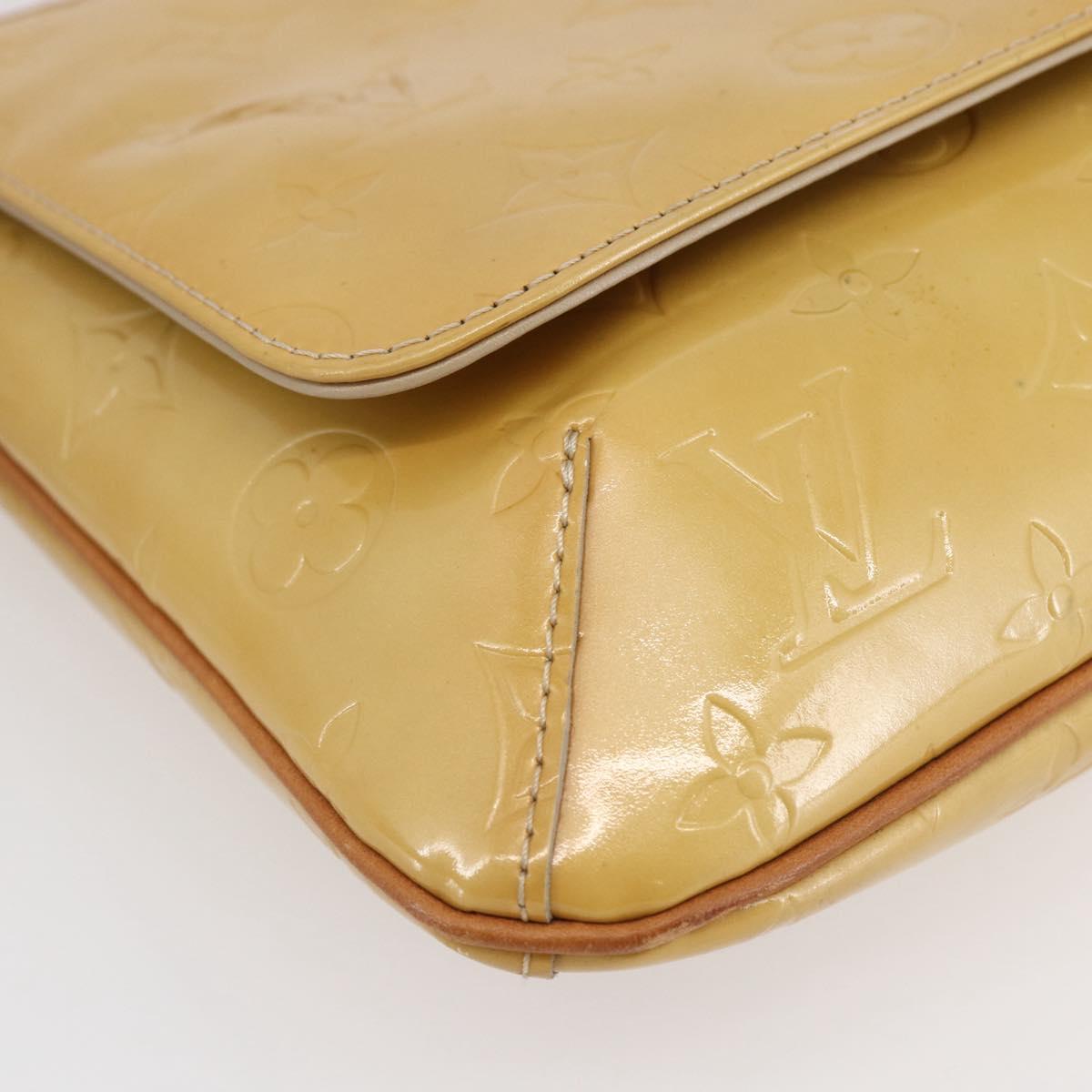 LOUIS VUITTON Monogram Vernis Thompson Street Bag Beige M91301 LV Auth ep11129