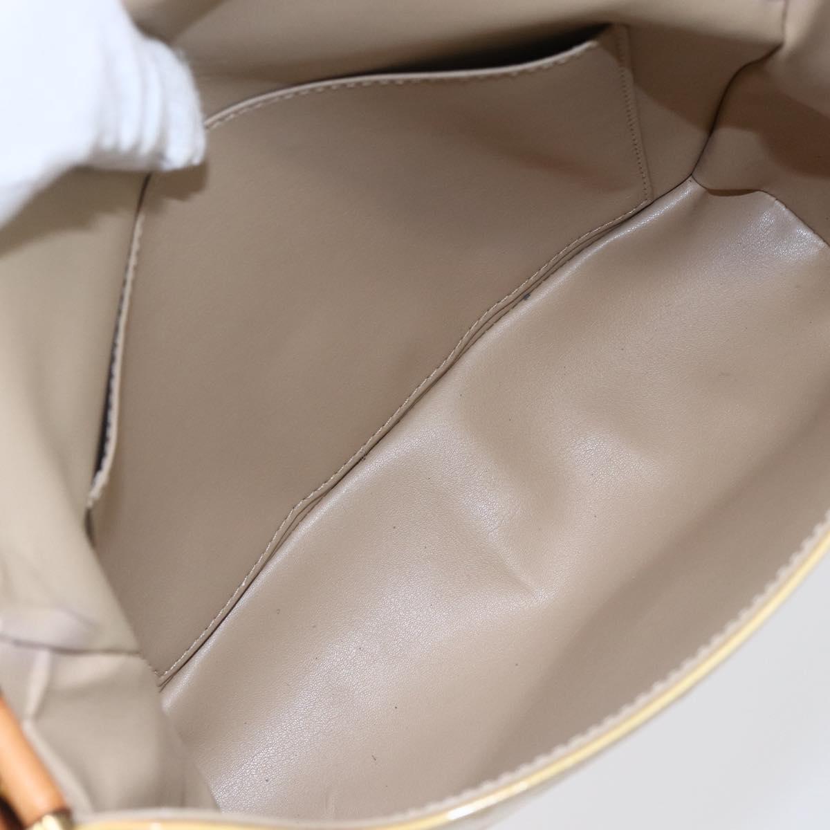 LOUIS VUITTON Monogram Vernis Thompson Street Bag Beige M91301 LV Auth ep11129