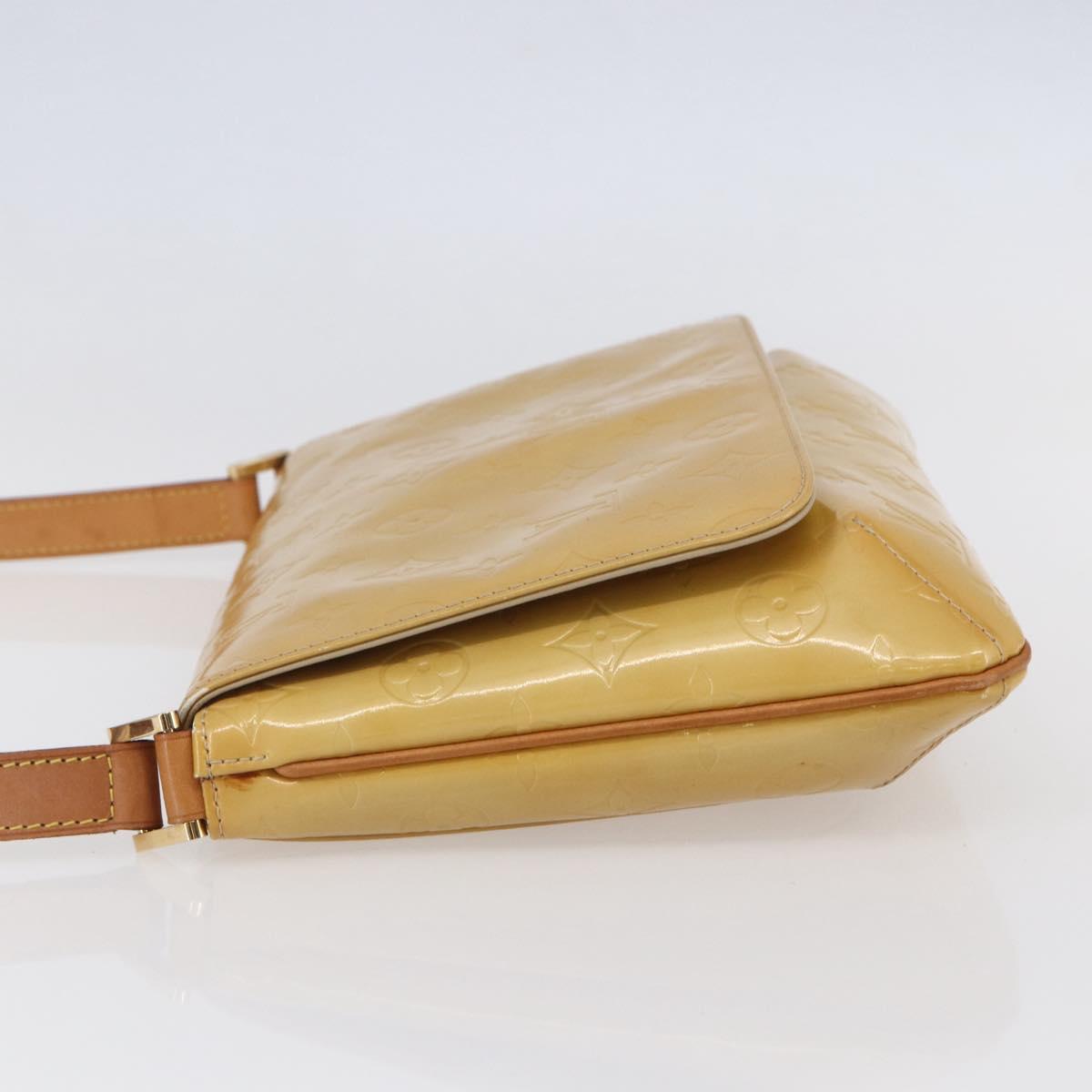 LOUIS VUITTON Monogram Vernis Thompson Street Bag Beige M91301 LV Auth ep11129