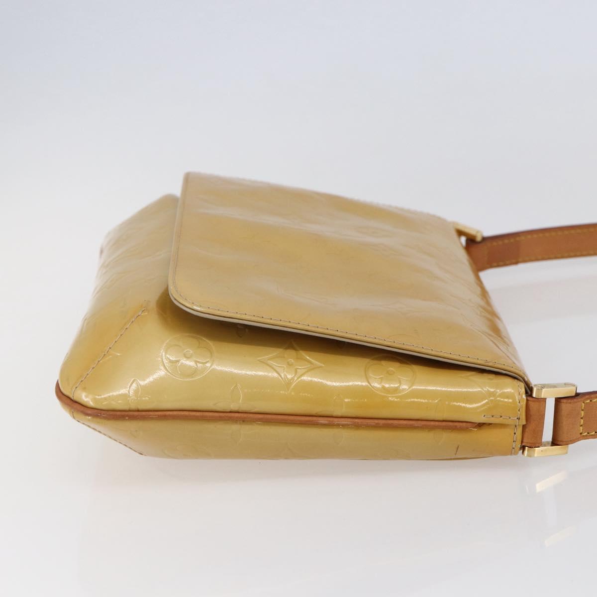 LOUIS VUITTON Monogram Vernis Thompson Street Bag Beige M91301 LV Auth ep11129