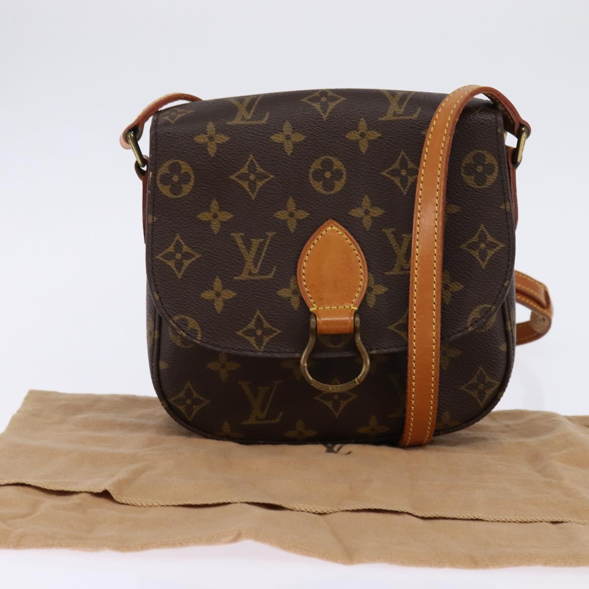 LOUIS VUITTON Monogram Saint Cloud MM Shoulder Bag M51243 LV Auth ep11130