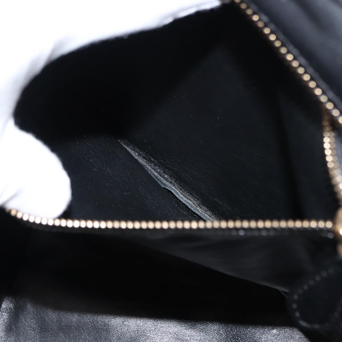 CELINE Luggage Mini shopper Hand Bag Denim Black Gold Auth ep11134