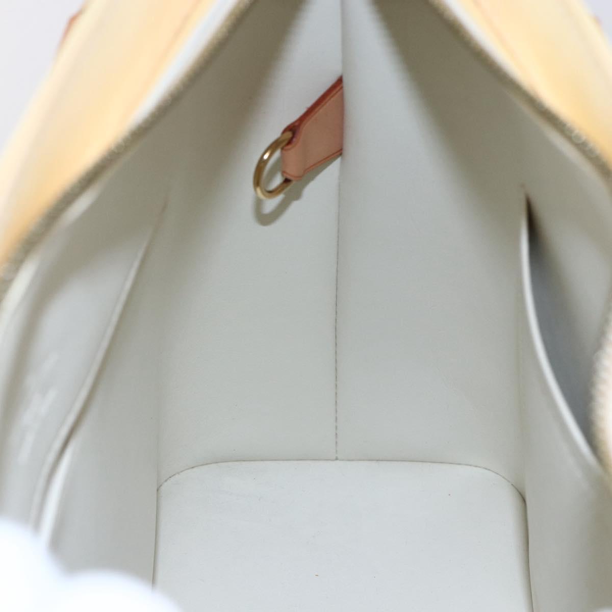 LOUIS VUITTON Monogram Vernis Houston Hand Bag Perle M91342 LV Auth ep11138