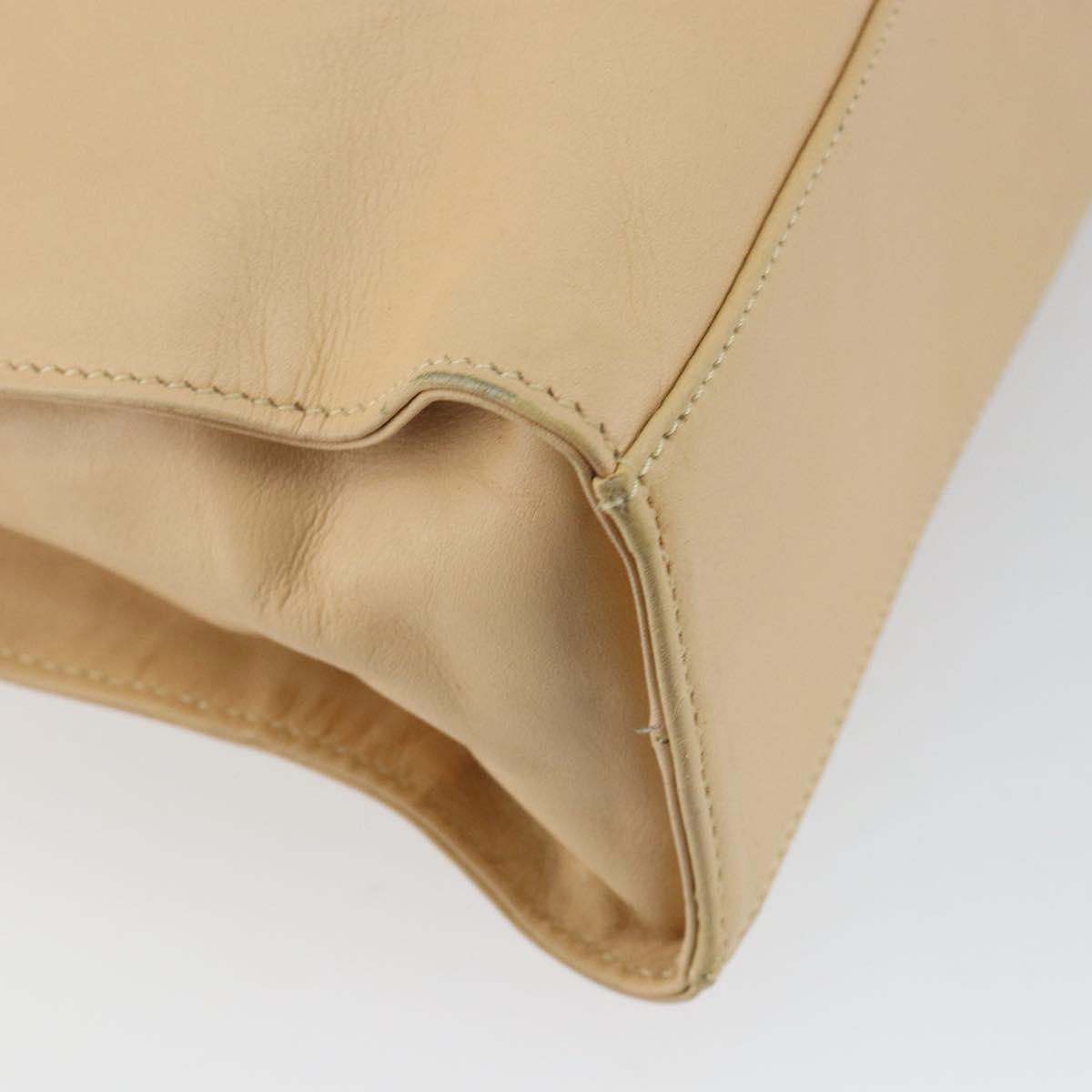 GUCCI Jackie Shoulder Bag Leather Beige Auth ep11140