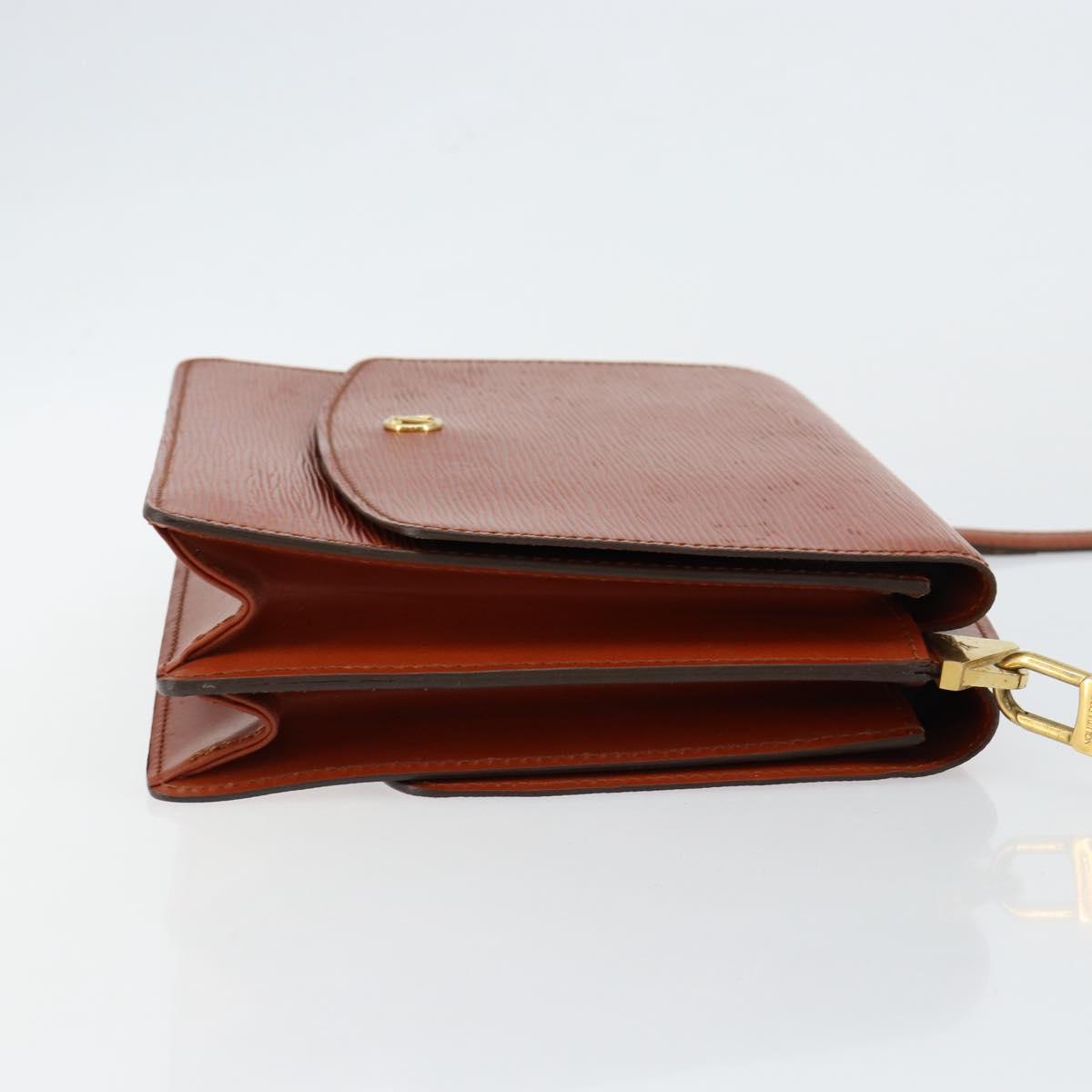 LOUIS VUITTON Epi Grenel Shoulder Bag Brown Kenya M52363 LV Auth ep11143