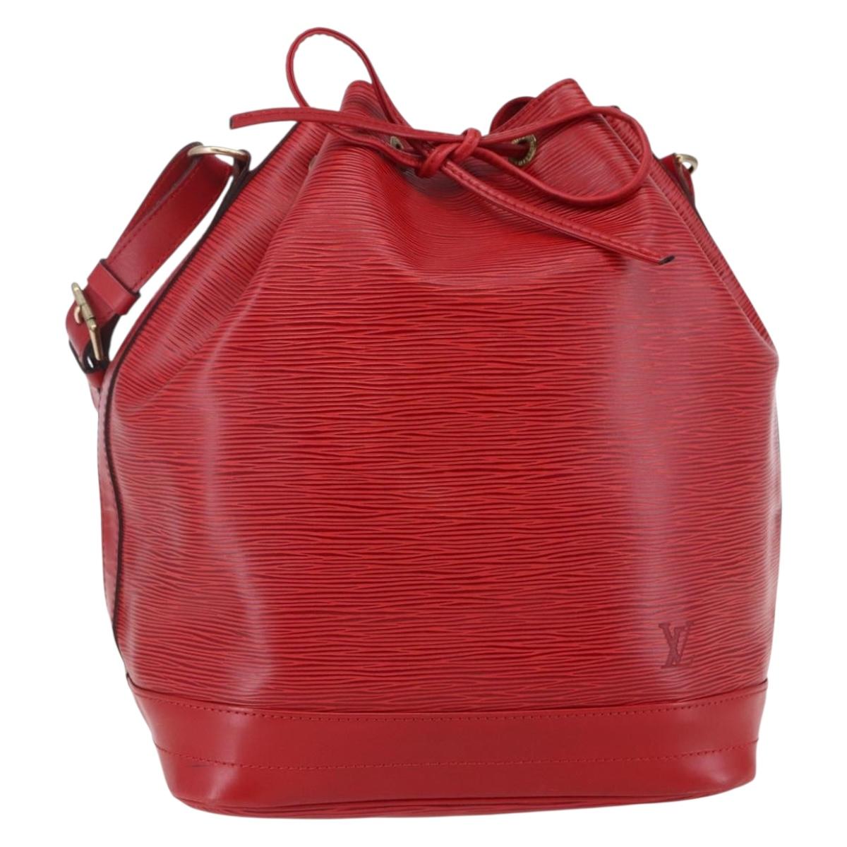 LOUIS VUITTON Epi Noe Shoulder Bag Red M44007 LV Auth ep11146