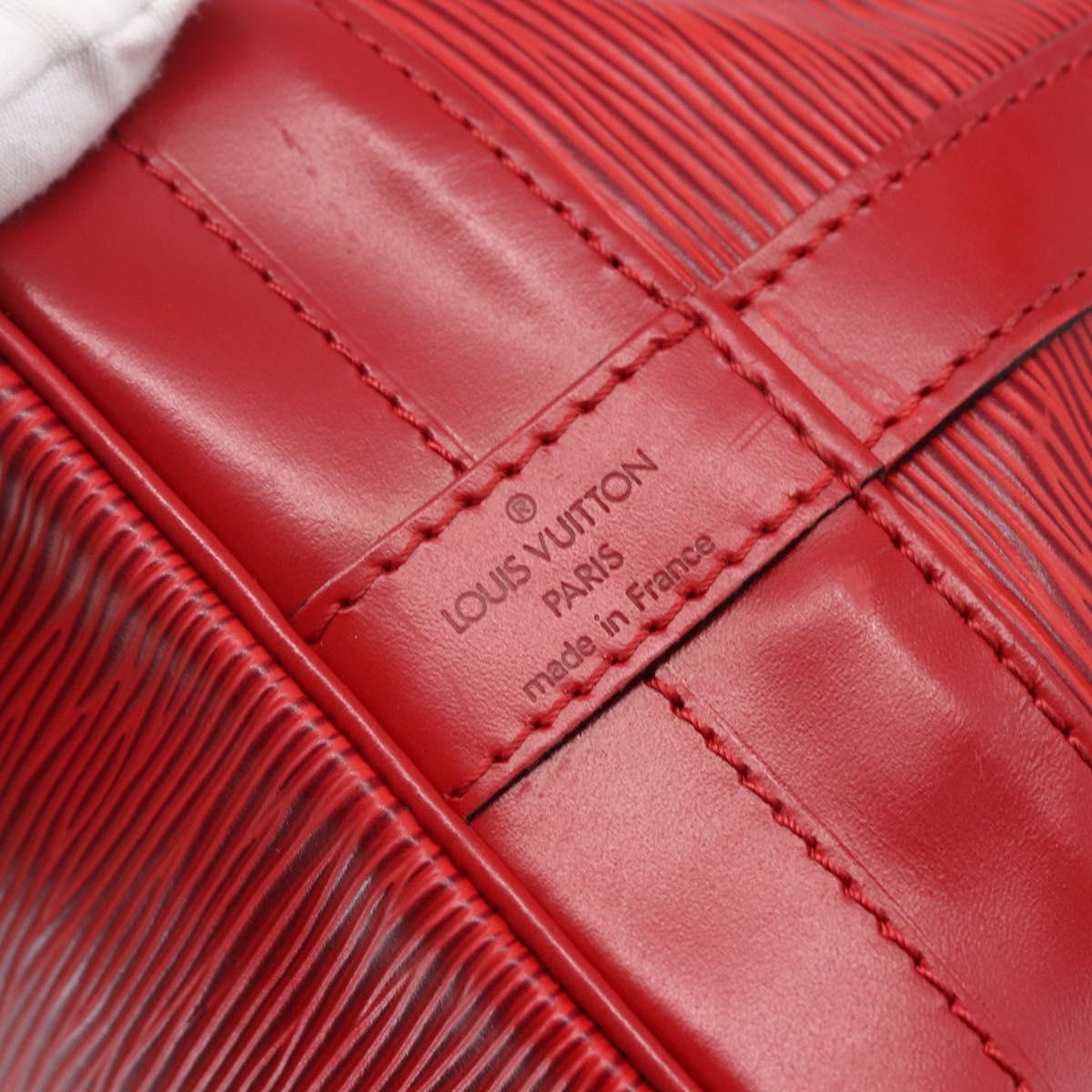 LOUIS VUITTON Epi Noe Shoulder Bag Red M44007 LV Auth ep11146