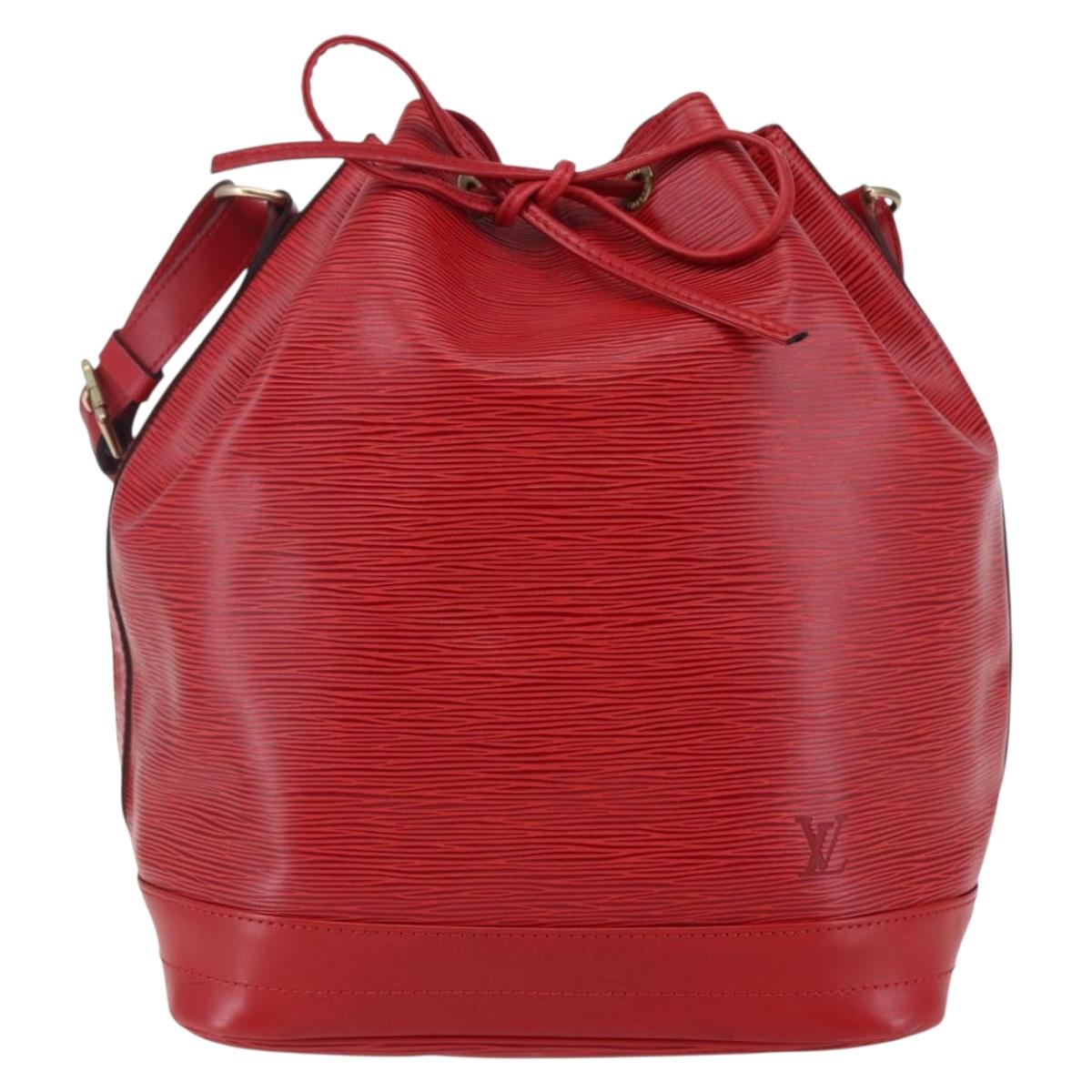 LOUIS VUITTON Epi Noe Shoulder Bag Red M44007 LV Auth ep11146