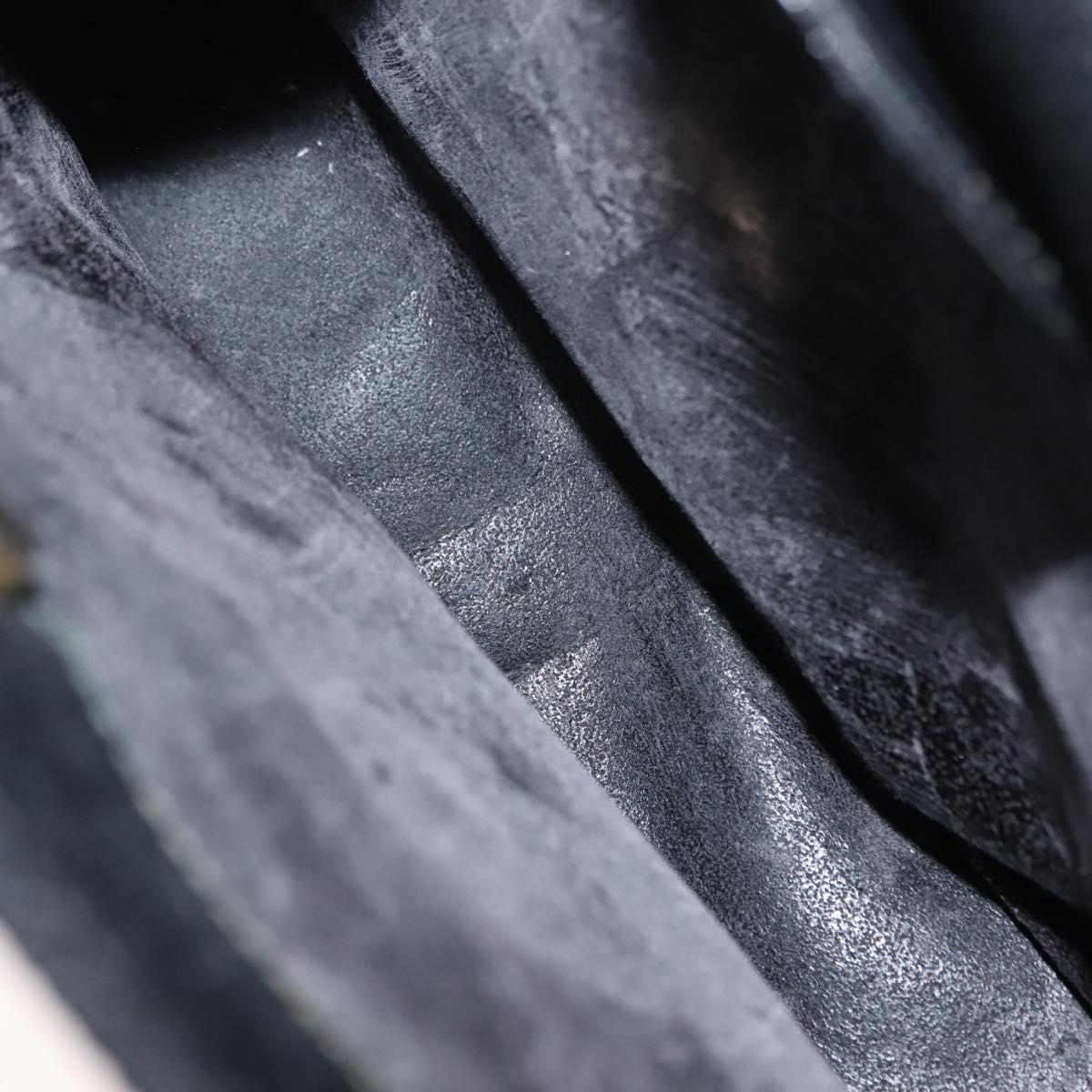 GUCCI Bamboo Hand Bag Leather Black Auth ep11149