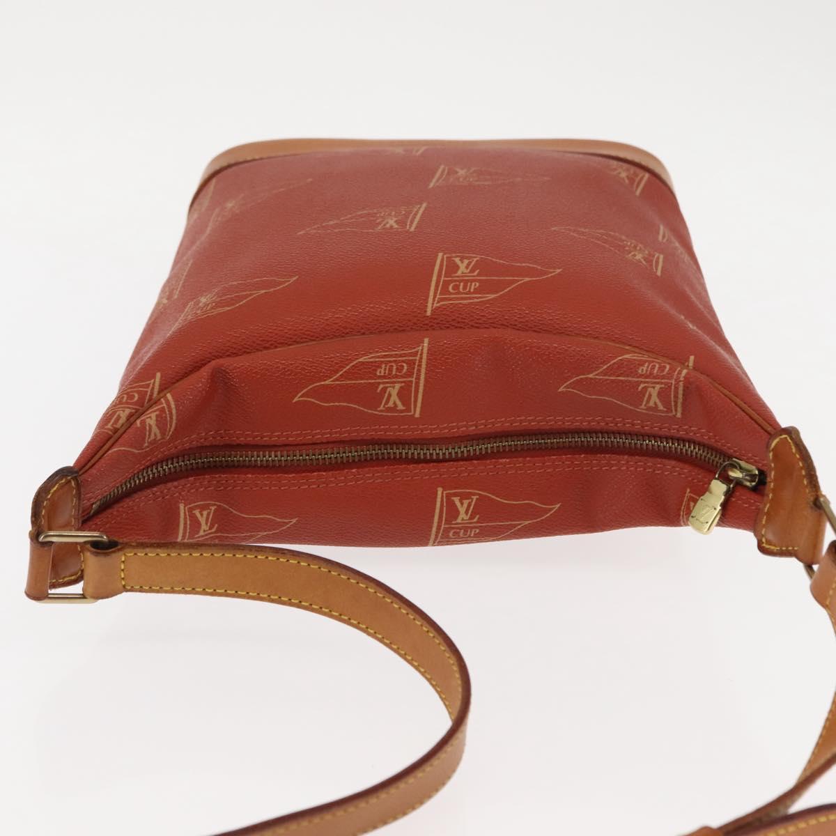 LOUIS VUITTON LOUIS VUITTON Cup Le Touquet Shoulder Bag Red M80027 Auth ep11150