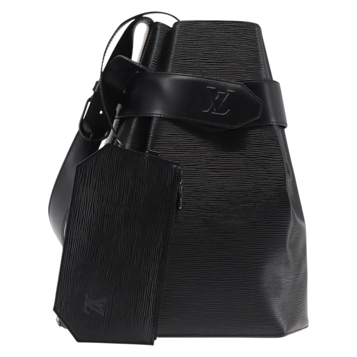 LOUIS VUITTON Epi Sac Depaule GM Shoulder Bag Black M80155 LV Auth ep11151