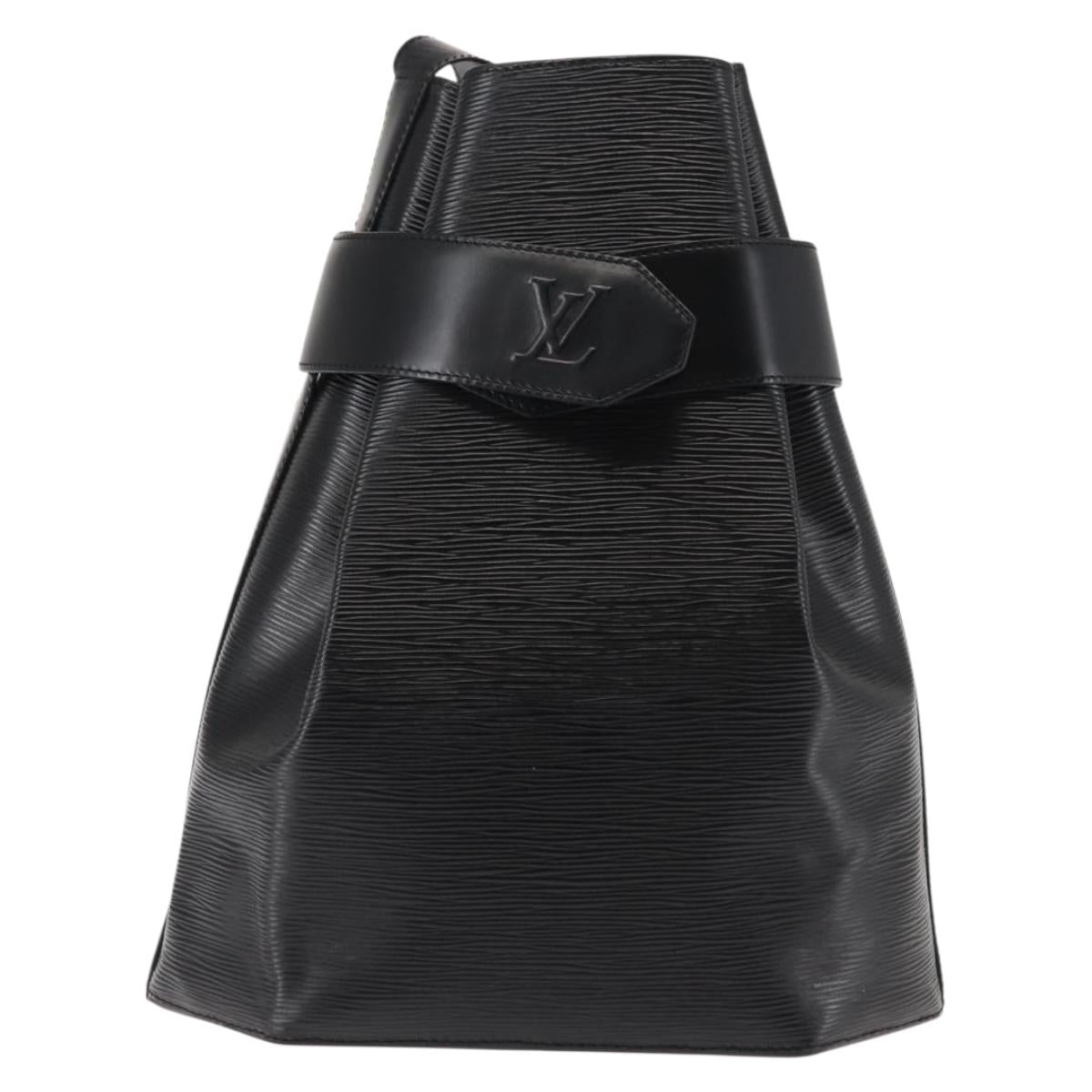 LOUIS VUITTON Epi Sac Depaule GM Shoulder Bag Black M80155 LV Auth ep11151