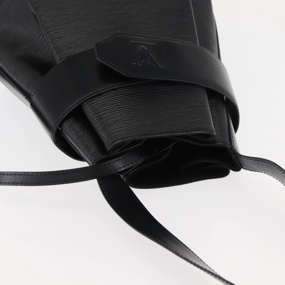 LOUIS VUITTON Epi Sac Depaule GM Shoulder Bag Black M80155 LV Auth ep11151